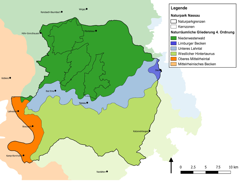 Naturräumliche Gliederung - Naturpark Nassau Naturräumliche Gliederung - Naturpark Nassau